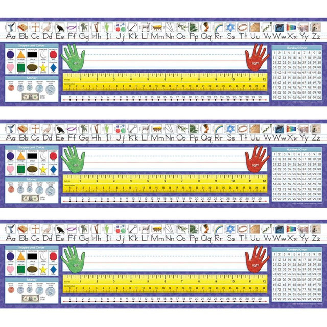 NORTH STAR TEACHER RESOURCE North Star Teacher Resources Christian Primary Traditional Manuscript Desk Plates, 36 Per Pack, 3 Packs