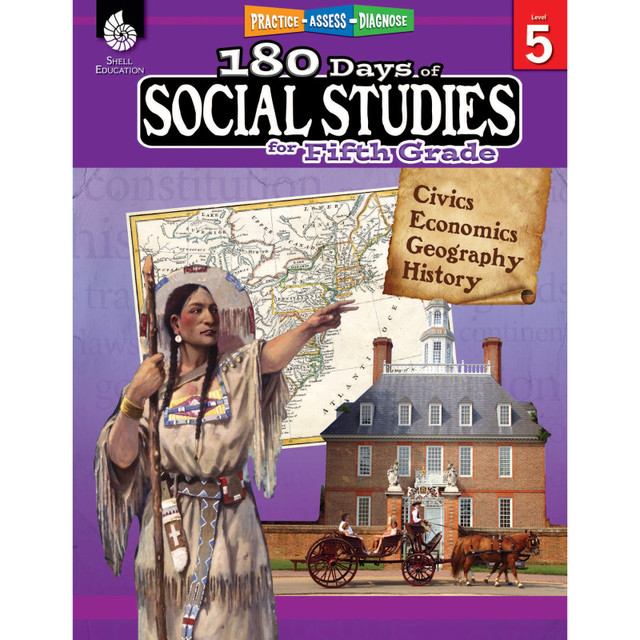 SHELL EDUCATION Shell Education 180 Days of Social Studies for 5th Grade