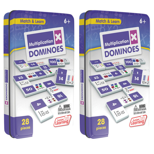 JUNIOR LEARNING Junior Learning® Multiplication Dominoes, 2 Sets