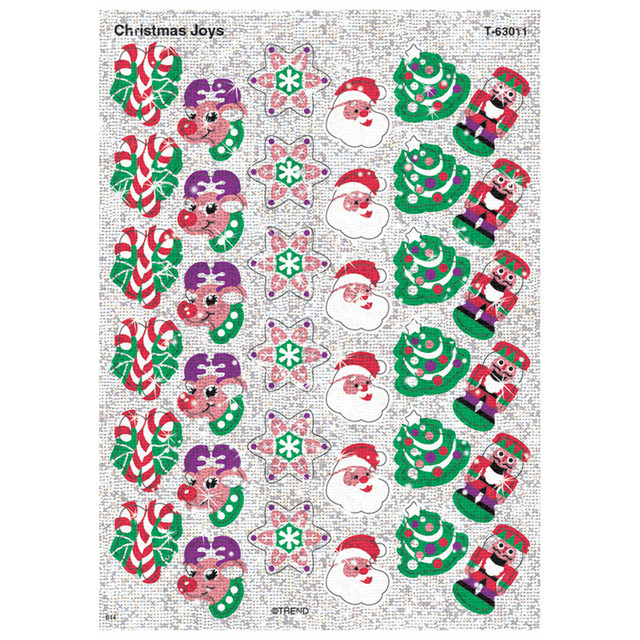 TREND ENTERPRISES INC. TREND Christmas Joys Sparkle Stickers®, 72 ct