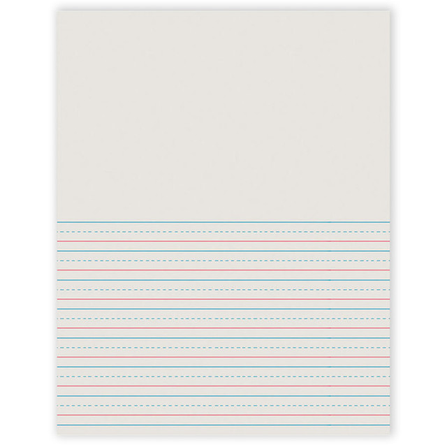 DIXON TICONDEROGA CO Pacon® Newsprint Handwriting Paper, Picture Story, Grade 2, 1/2" x 1/4" x 1/4" Ruled Short, 8-1/2" x 11", 500 Sheets