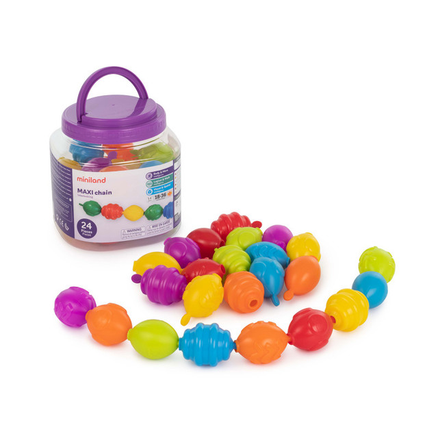 MINILAND EDUCATIONAL CORPORATION Miniland Maxichain, Pack of 24