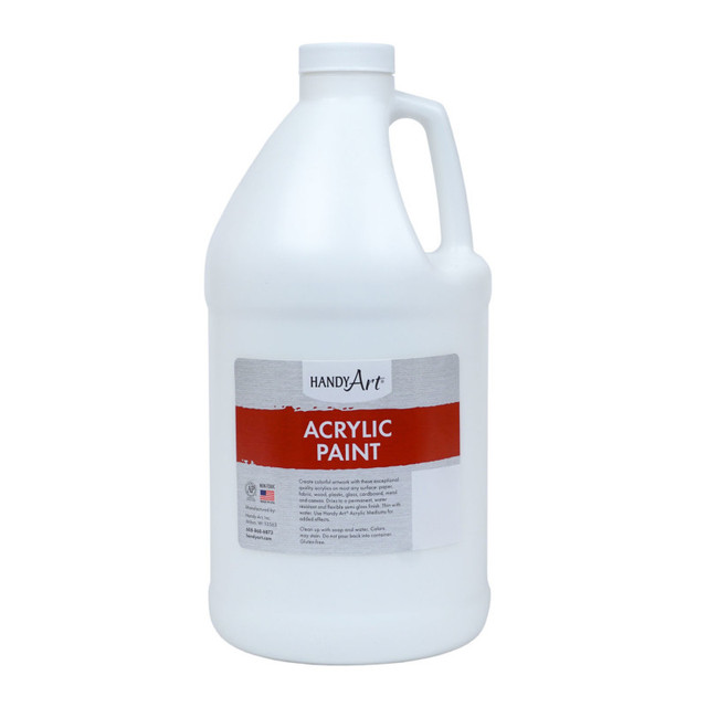 ROCK PAINT DISTRIBUTING CORP Handy Art® Acrylic Paint Half Gallon, Titan White