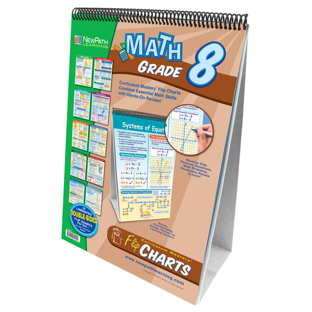 NEWPATH LEARNING NewPath Learning Math Skills Curriculum Mastery® Flip Chart, 10 Pages, Grade 8