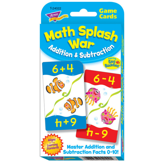 TREND ENTERPRISES INC. TREND Math Splash War Addition & Subtraction Challenge Cards®