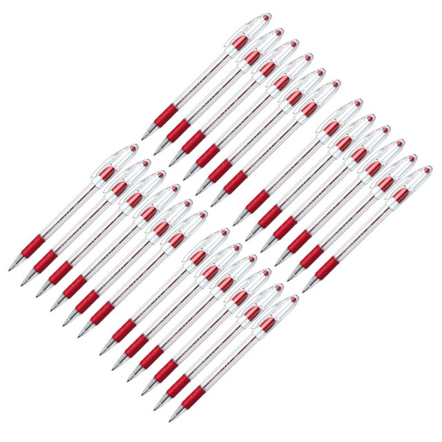 PENTEL OF AMERICA Pentel® R.S.V.P.® Ballpoint Pen, Fine Point, Red, Pack of 24
