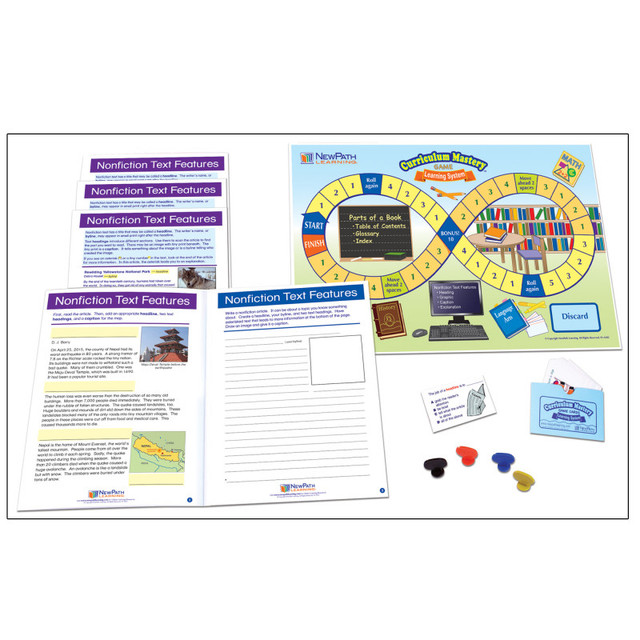 NEWPATH LEARNING NewPath Learning Nonfiction Text Features Learning Center, Grades 3-5