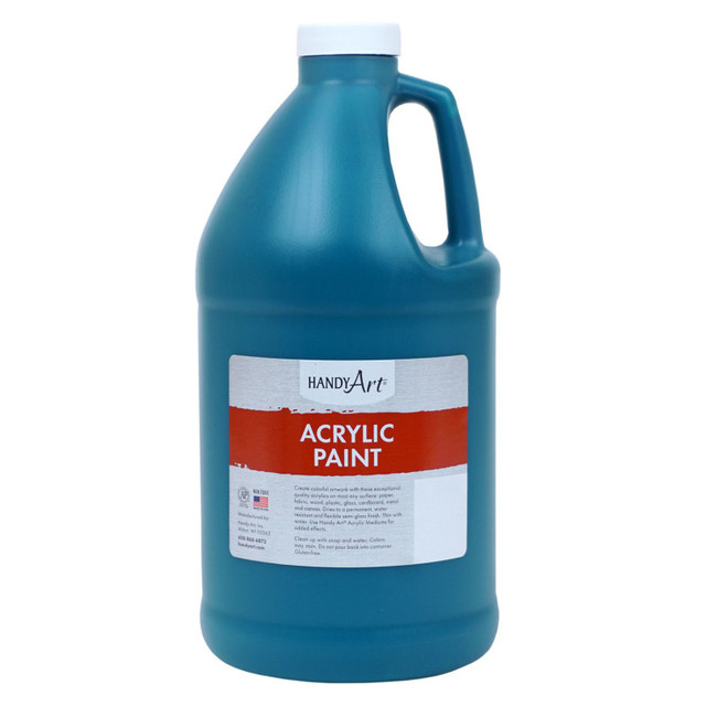 ROCK PAINT DISTRIBUTING CORP Handy Art® Acrylic Paint Half Gallon, Phthalo Green