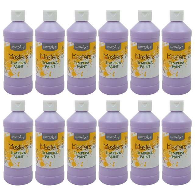 ROCK PAINT DISTRIBUTING CORP Handy Art® Little Masters® Tempera Paint 16 oz., Light Purple, Pack of 12