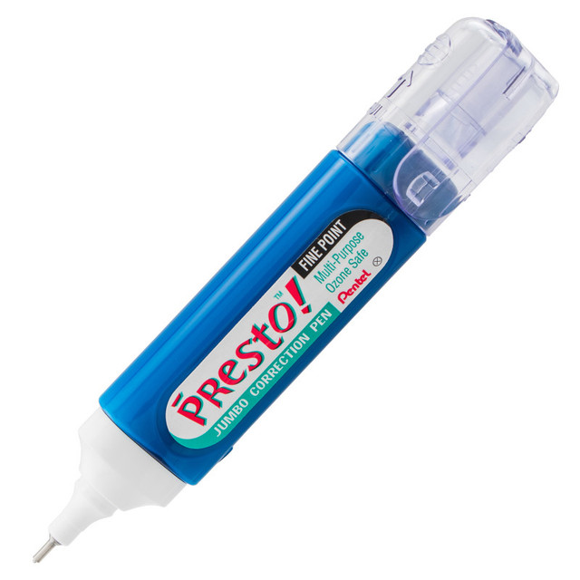 PENTEL OF AMERICA Pentel® Presto! Jumbo Correction Pen, Fine Point Metal Tip 12 ml/0.4 fl. oz.