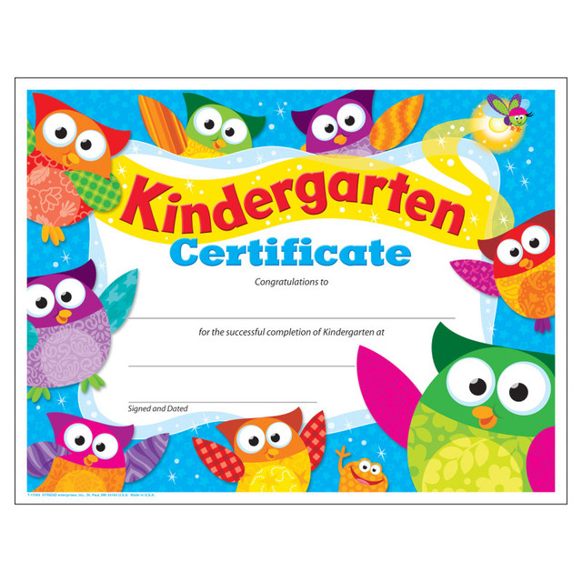 TREND ENTERPRISES INC. TREND Kindergarten Certificate Owl-Stars!® , 30 ct