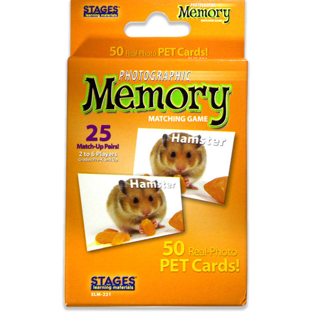 STAGES LEARNING MATERIALS Stages Learning Materials Photographic Memory Matching Game, Pets