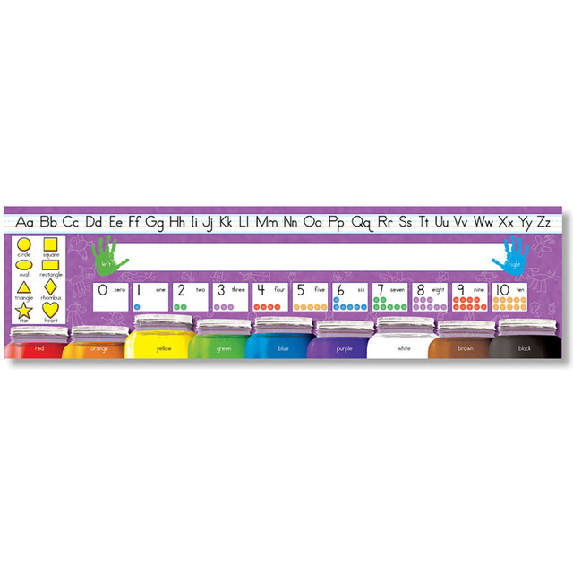 NORTH STAR TEACHER RESOURCE North Star Teacher Resources Traditional Manuscript Desk Plates, 19" x 5", Pack of 36