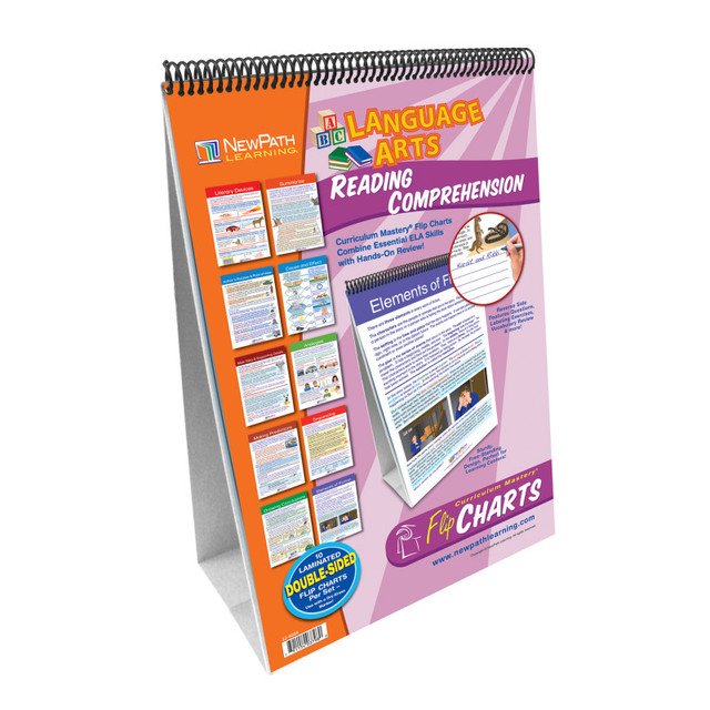 NEWPATH LEARNING NewPath Learning Reading Comprehension Flip Chart Set, Grades 4-8