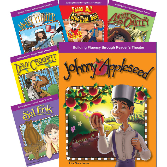 SHELL EDUCATION Teacher Created Materials Reader's Theater: American Tall Tales and Legends 8-Book Set