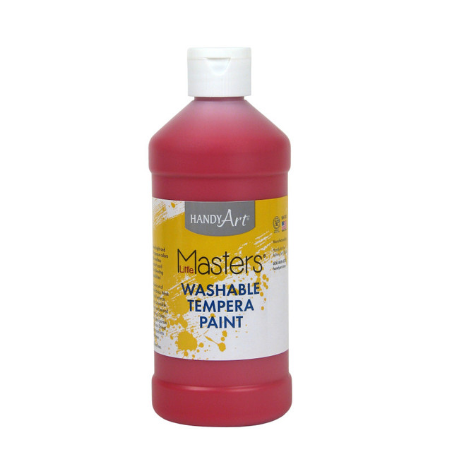 ROCK PAINT DISTRIBUTING CORP Handy Art® Little Masters® Washable Tempera Paint, Red, 16 oz.