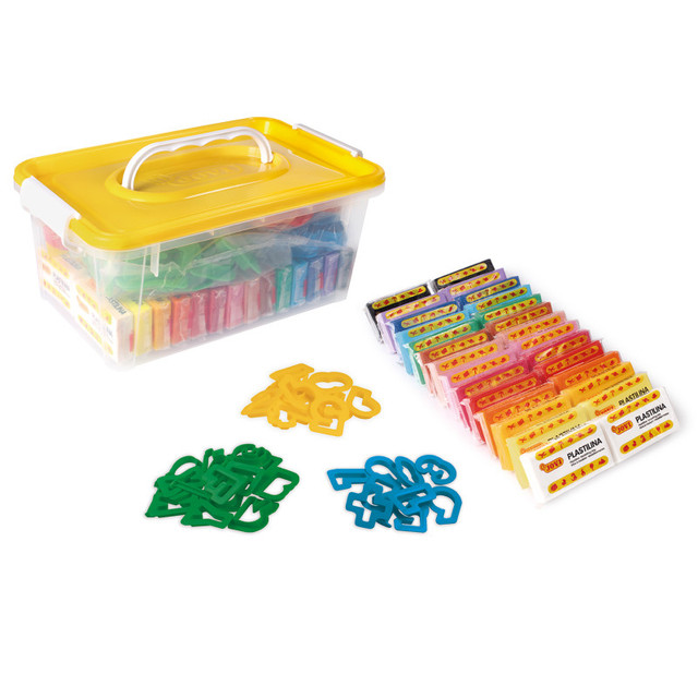 JOVI SA JOVI Plastilina Modeling Clay School Pack, 28 Bars, 3 Accessory Packs