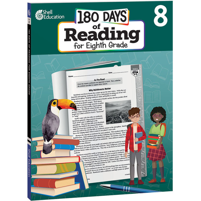 SHELL EDUCATION Shell Education 180 Days of Reading 2nd Edition, Grade 8