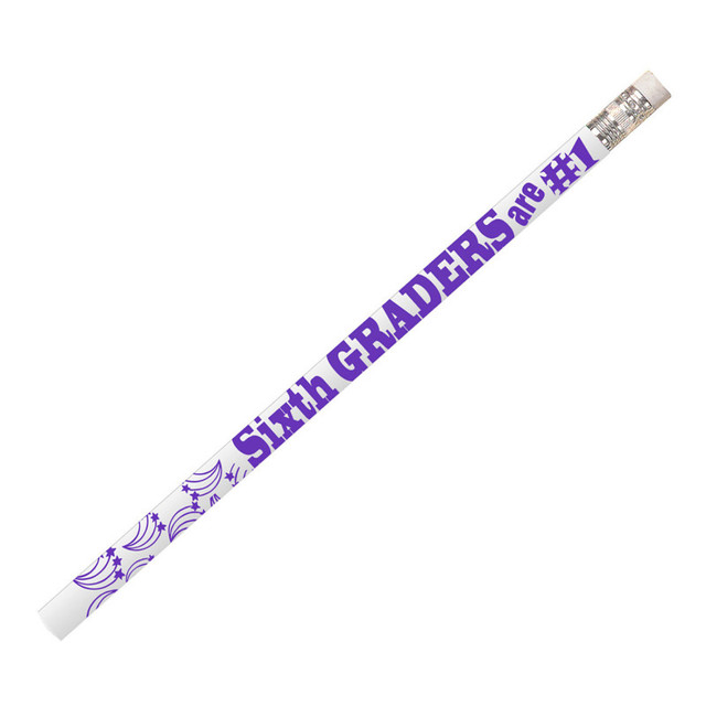 MUSGRAVE PENCIL CO INC Musgrave Pencil Company 6th Graders Are #1 Motivational Pencils, 12 Per Pack, 12 Packs