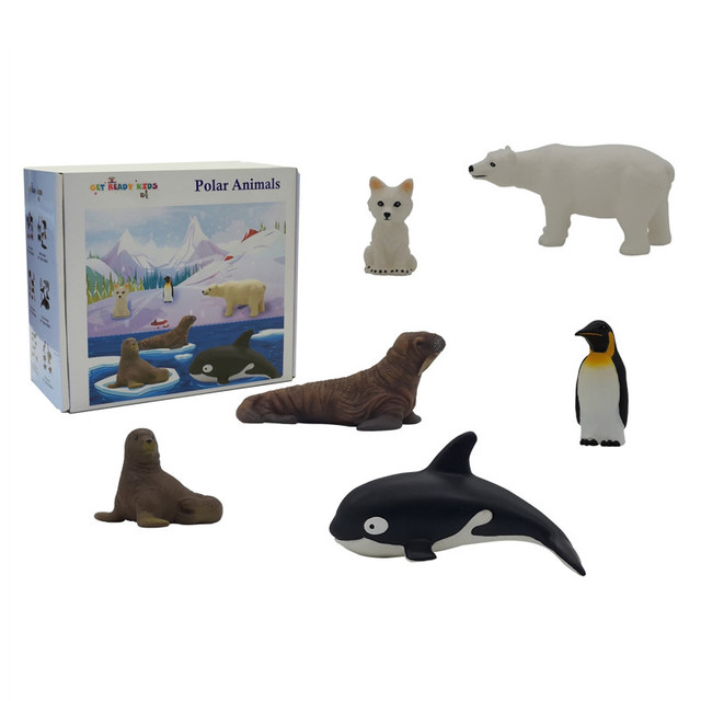 GET READY KIDS Get Ready Kids Polar Animal Playset, 6 Pieces