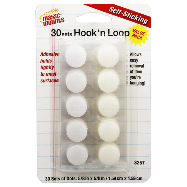 MILLER STUDIO Magic-Mounts® Hook 'n Loop, 5/8" Dots, 30 Sets