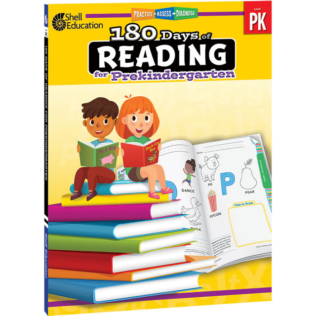SHELL EDUCATION Shell Education 180 Days of Reading Workbook, Grade PreK