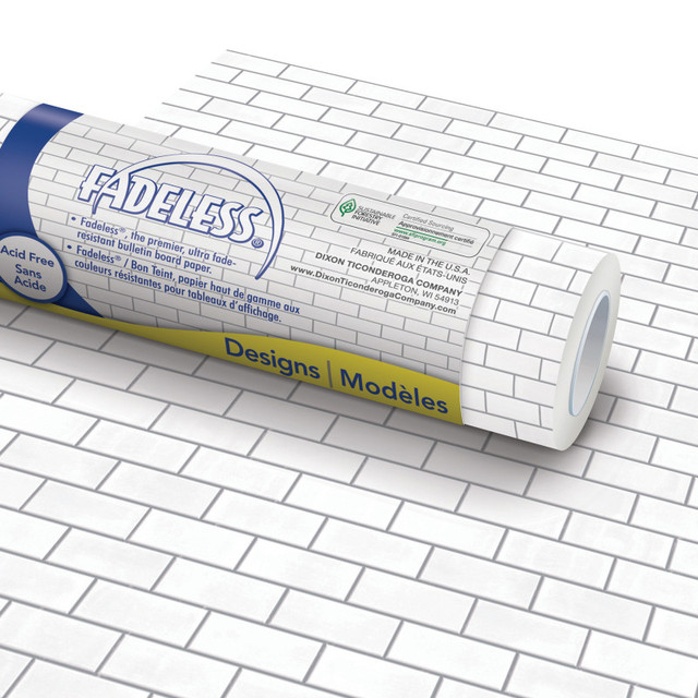 DIXON TICONDEROGA CO Fadeless® Design Roll, 48" x 12', Subway Tile, 4 Rolls