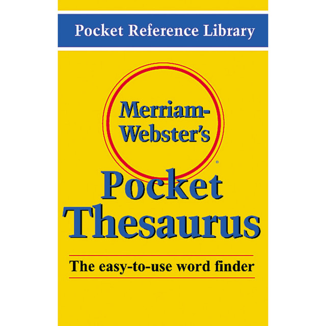 MERRIAM - WEBSTER  INC Merriam-Webster Pocket Thesaurus