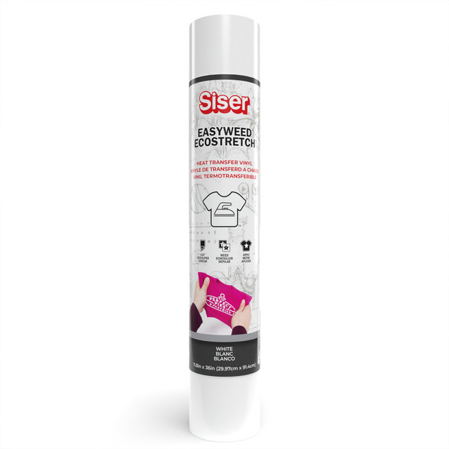 SISER NORTH AMERICA SISER Easyweed Ecostretch HTV Heat Transfer Vinyl, 36", White