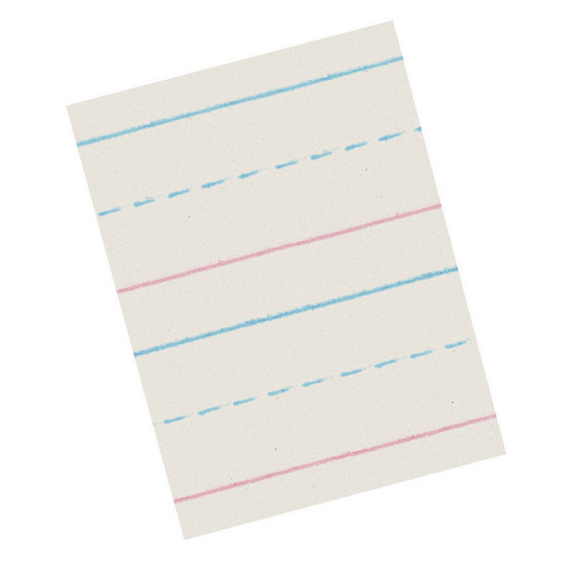 DIXON TICONDEROGA CO Zaner-Bloser® Newsprint Handwriting Paper, Dotted Midline, Grade 1, 5/8" x 5/16" x 5/16" Ruled Long, 10-1/2" x 8", 500 Sheets