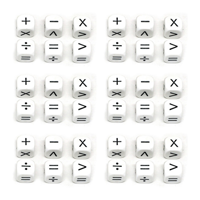 KOPLOW GAMES INC. Koplow Games Operators Dice, 6 Per Set, 6 Sets