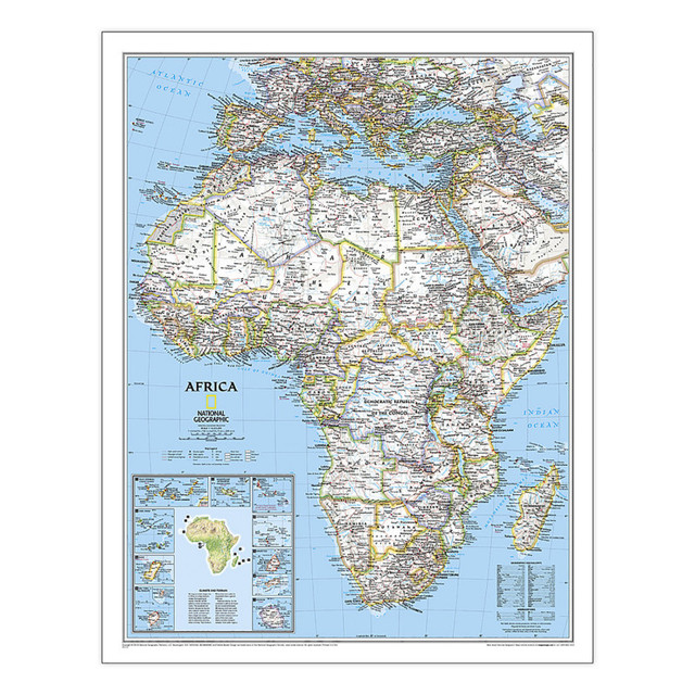 NATIONAL GEOGRAPHIC MAPS National Geographic Africa Classic Map, Laminated, 24" x 30.75"