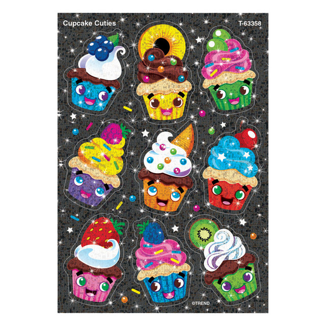 TREND ENTERPRISES INC. TREND Cupcake Cuties Sparkle Stickers®, 18 Count