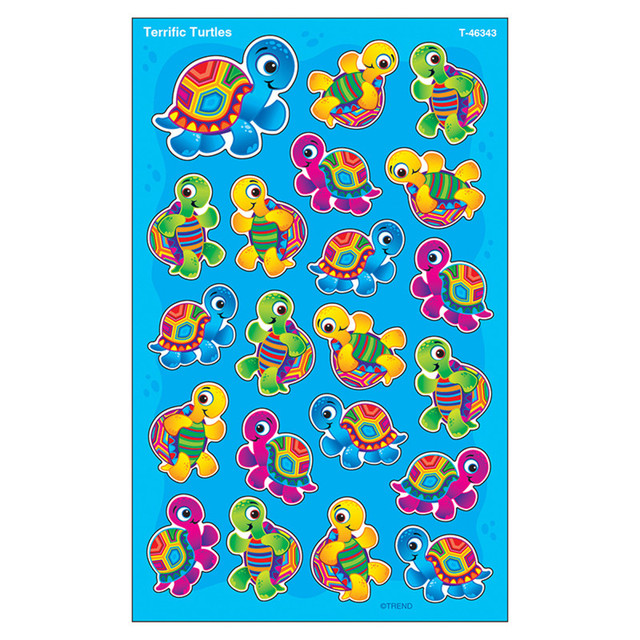 TREND ENTERPRISES INC. TREND Terrific Turtles superShapes Stickers-Large, 168 ct