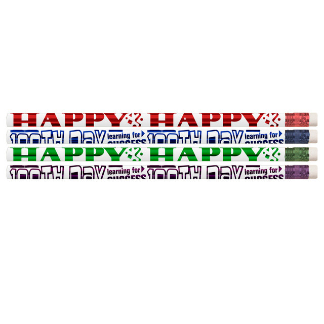 MUSGRAVE PENCIL CO INC Musgrave Pencil Company Happy 100th Day Pencils, Pack of 12