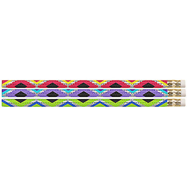 MUSGRAVE PENCIL CO INC Musgrave Pencil Company Geometric Glitz Motivational Pencil, 12 Per Pack, 12 Packs