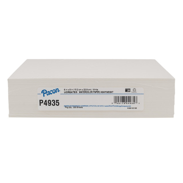 DIXON TICONDEROGA CO UCreate® Watercolor Paper, White, 90 lb., 6" x 9", 200 Sheets
