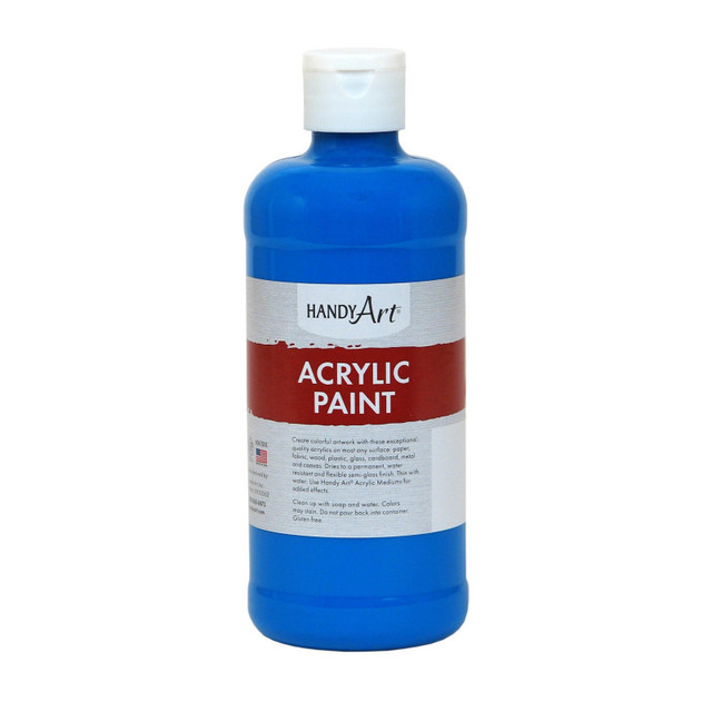 ROCK PAINT DISTRIBUTING CORP Handy Art® Acrylic Paint 16 oz, Cobalt Blue