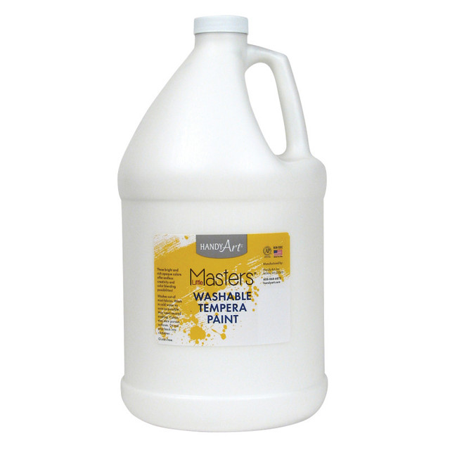 ROCK PAINT DISTRIBUTING CORP Handy Art® Little Masters® Washable Tempera Paint, White, Gallon