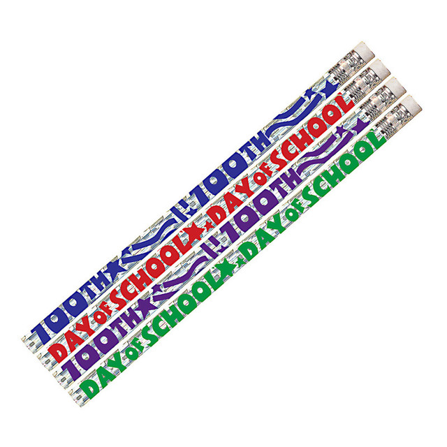 MUSGRAVE PENCIL CO INC Musgrave Pencil Company 100th Day of School Pencil, 12 Per Pack, 12 Packs