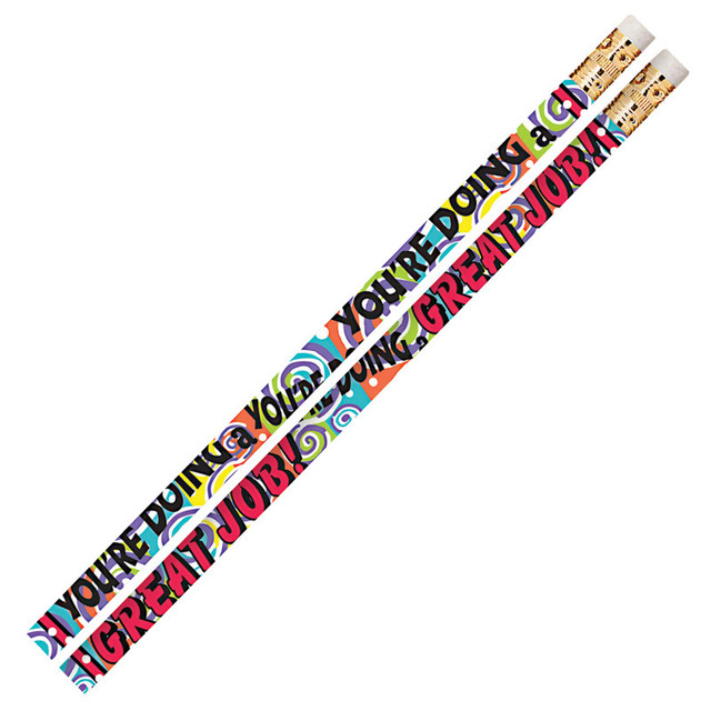 MUSGRAVE PENCIL CO INC Musgrave Pencil Company You’re Doing A Great Job Motivational Pencils, 12 Per Pack, 12 Packs