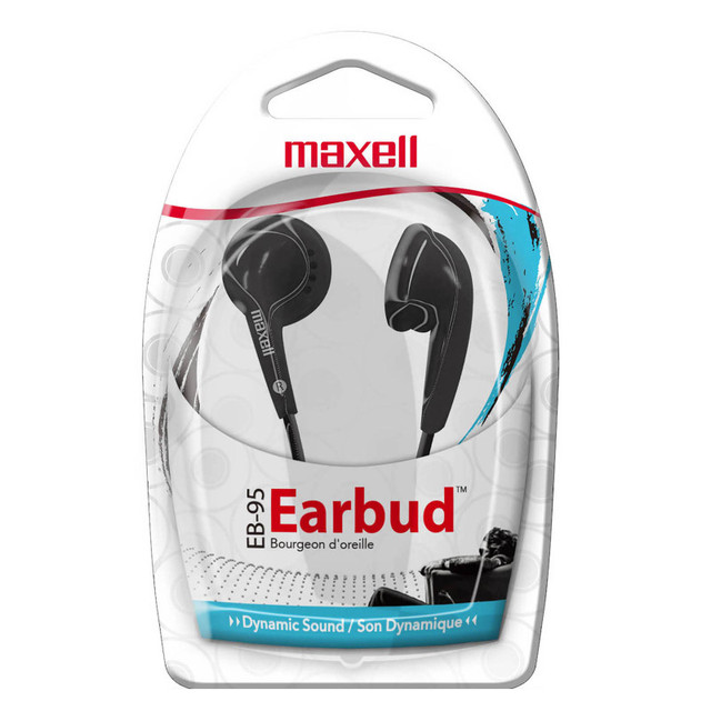 MAXELL CORP OF AMERICA Maxell Budget Stereo Earbuds, Black