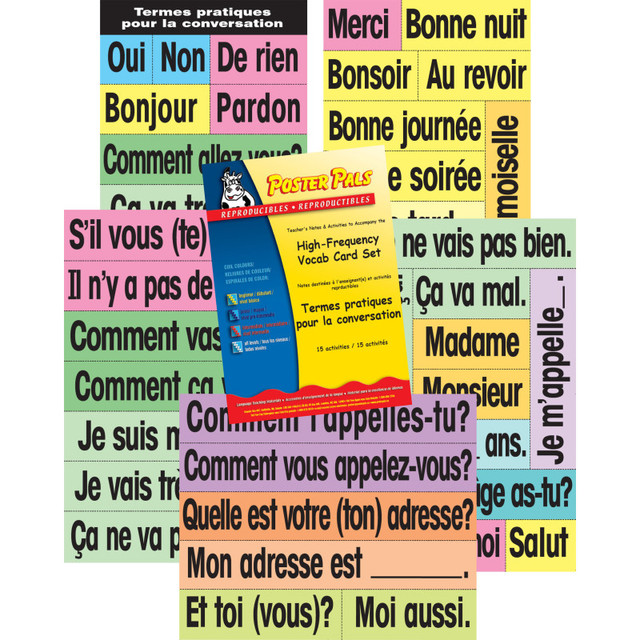 POSTER PALS Poster Pals® French High-Frequency Vocab Card Set