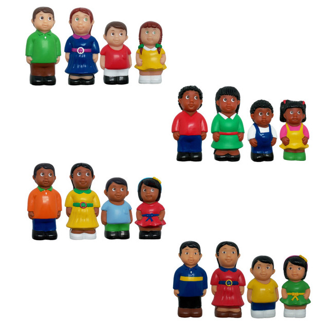 GET READY KIDS Get Ready Kids Ethnic Family Figures, Set of 16