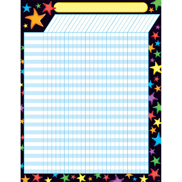 TREND ENTERPRISES INC. TREND Gel Stars Incentive Chart, 17" x 22"