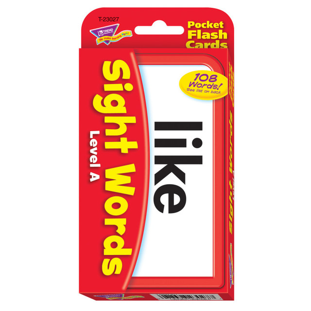 TREND ENTERPRISES INC. TREND Sight Words – Level A Pocket Flash Cards