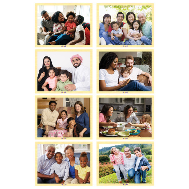 MOJO EDUCATION MOJO Families of Today Wooden 8-Puzzle Set