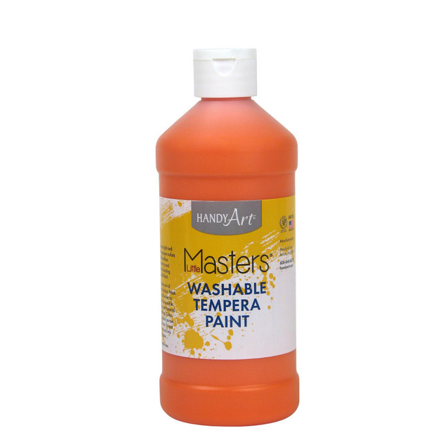 ROCK PAINT DISTRIBUTING CORP Handy Art® Little Masters® Washable Tempera Paint, Orange, 16 oz.