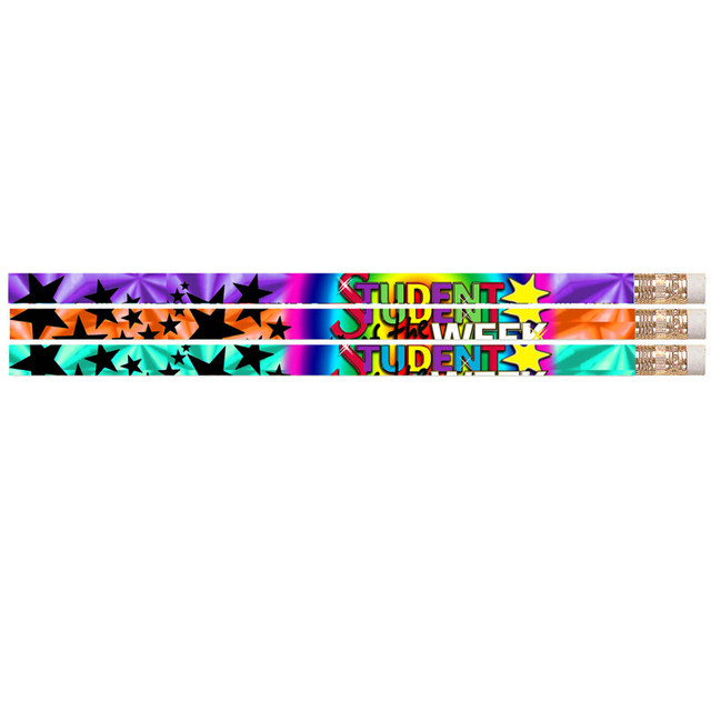 MUSGRAVE PENCIL CO INC Musgrave Pencil Company Student of The Week Motivational Pencils, 12 Per Pack, 12 Packs
