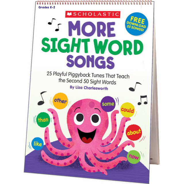 SCHOLASTIC TEACHING RESOURCES Scholastic Teaching Solutions MORE Sight Word Songs Flip Chart
